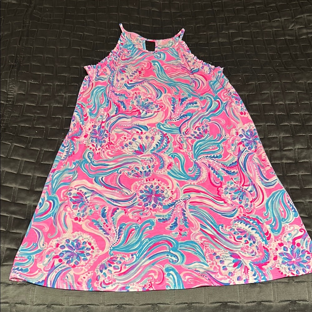 Lilly Pulitzer Pink and Blue Swirl Dress